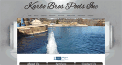 Desktop Screenshot of karbobrospools.com