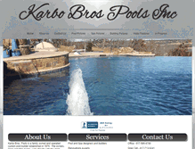 Tablet Screenshot of karbobrospools.com